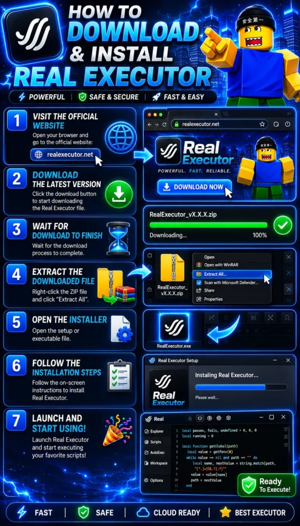 Download And Install Real Executor